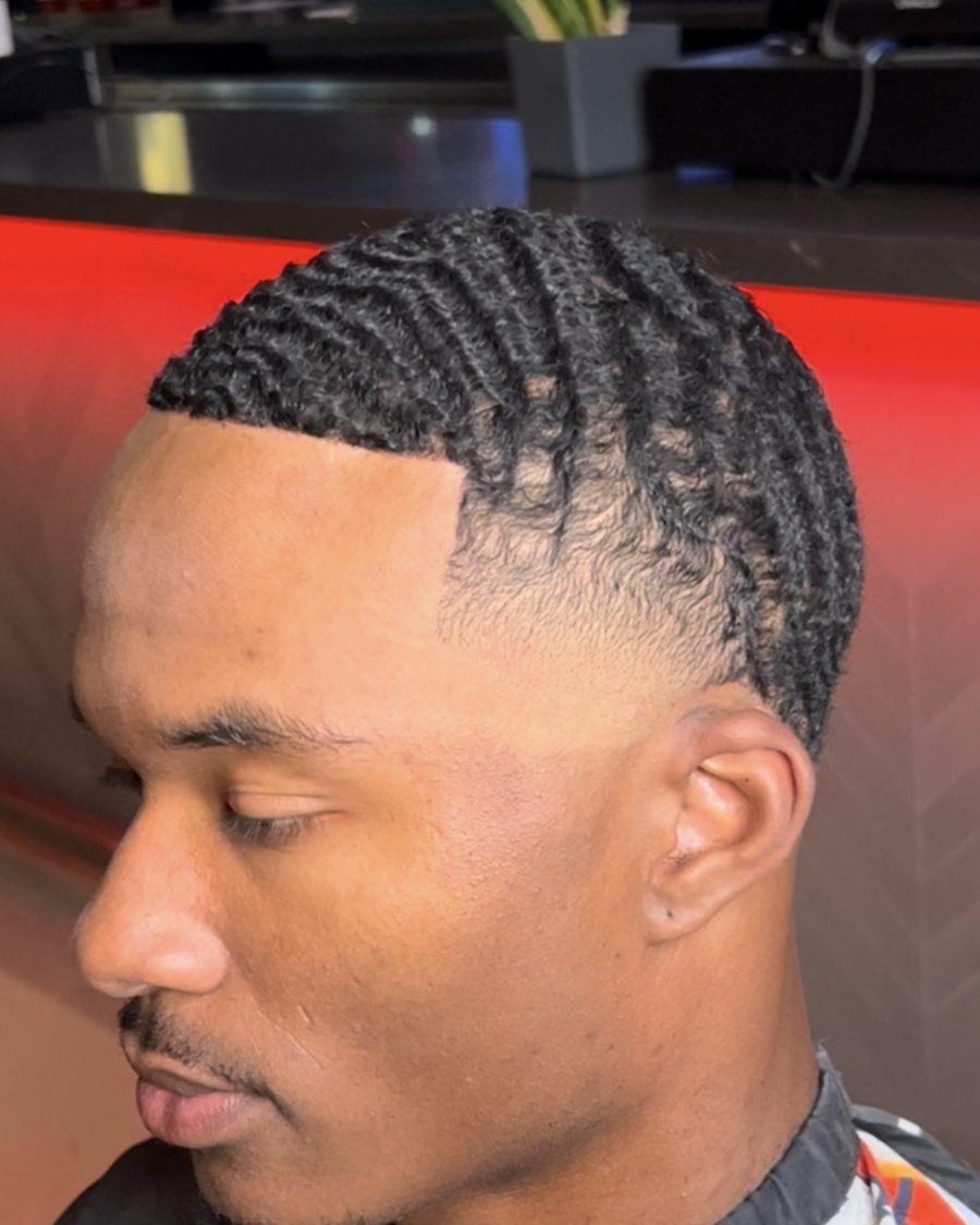 Waves with a razor line-up and low taper, cut at Studio K
